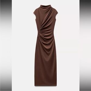 Zara Draped Midi Dress